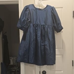 Kika Vargas Navy Blue Kids Dress